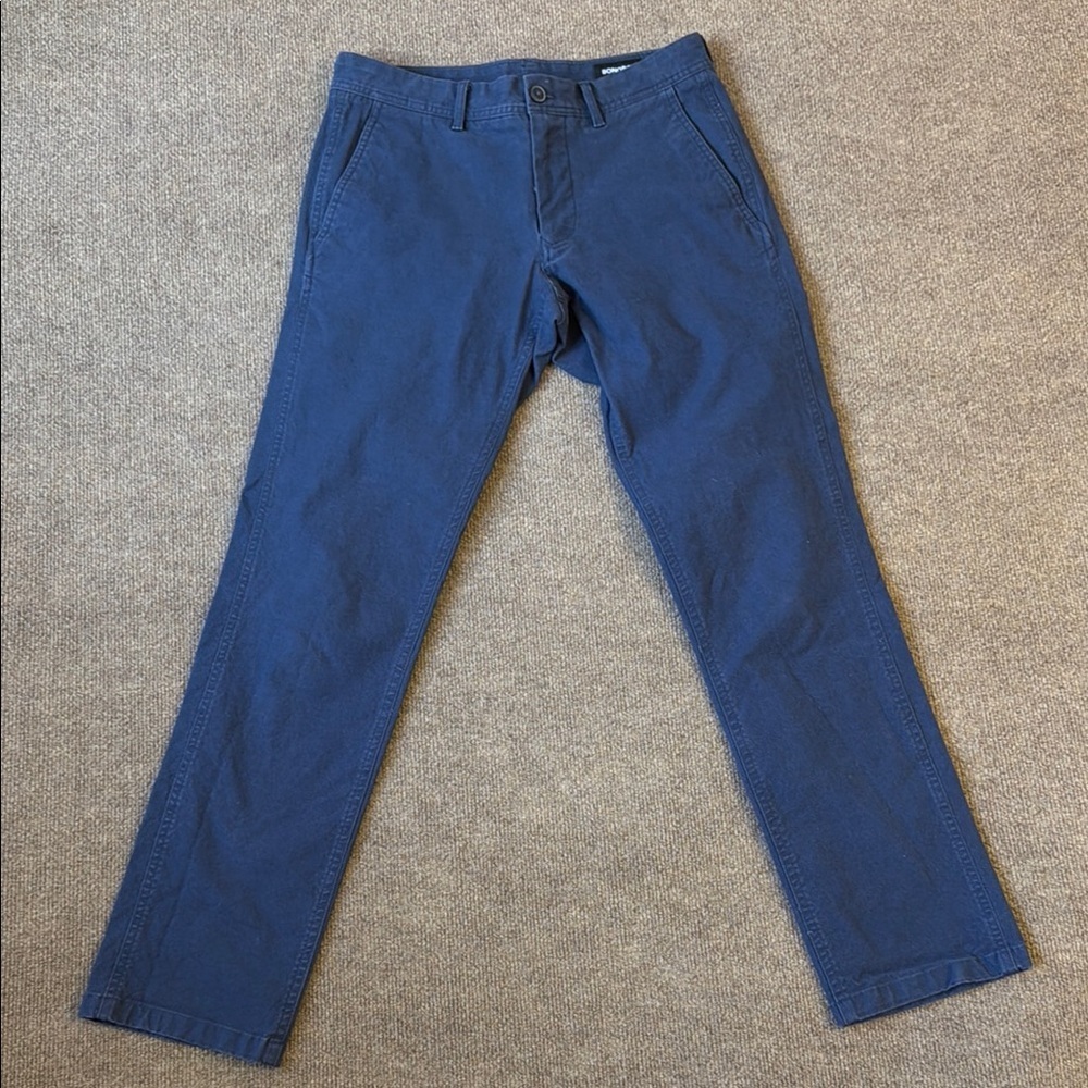 Bonobos Chino Pants Mens 29x32 Tailored Fit Navy Blue Trousers Dress Office